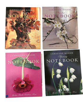 Carolyne Roehm Seasonal - Fall, Winter, Summer, Spring Notebook SET of 4